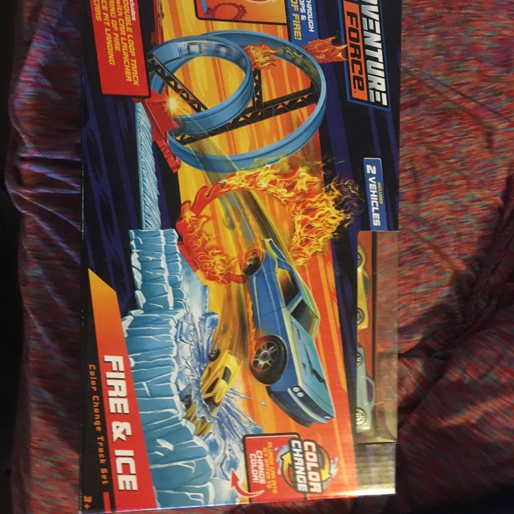 Adventure force fire and ice 🧊 color change race track new in box 📦